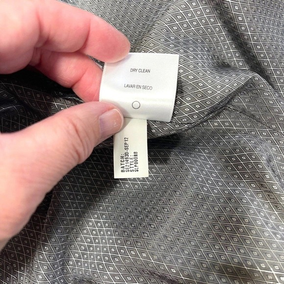 Structure Gray Wool Blend Patch Pocket Two-Button Sport Coat Blazer Jacket Sz M - Picture 8 of 8